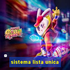 sistema lista unica